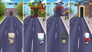 Talking Tom Gold Run: Talking Tom,Talking Angela,Talking Becca,Talking Hank (Android/iOS) Gameplay