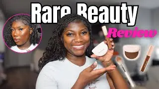 TRYING RARE BEAUTY NEW PRESSED POWDER & CONCEALER | RARE BEAUTY REVIEW | NEW MAKEUP 2024