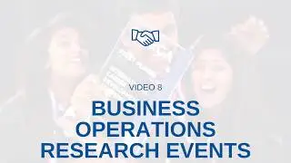 BUSINESS OPERATIONS RESEARCH EVENT TIPS FROM A DECA STATE WINNER!!