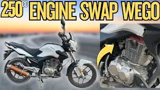 WEGO Engine Swap! 250cc Engine Bolt On Installed In WEGO 150!