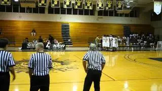 Kapolei Hurricanes sportsmanship during player introductions 12-4-15