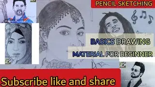 Basic drawing material for learner| art supplies|uses of graphite pencils