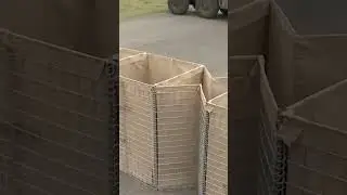 HESCO MIL #shorts #Barricade #MilitaryBarricadeTechnology #BestNewMilitaryTech