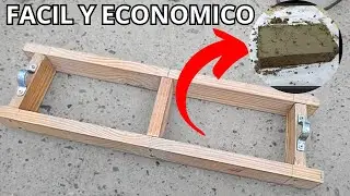 COMO HACER LADRILLOS DE CEMENTO f&aacute;cil