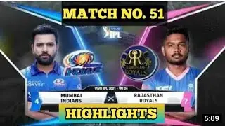 RR vs MI Highlights 2021 | Rajasthan royals vs Mumbai &bull; IPL MATCH 51- RR vs MI Highlights