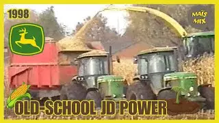 Ma&iuml;s 1998 | 2x JD 4450 | JD 4250 | 2x JD 4050 | JD 6910 met dubbellucht| Brimont kippers hoge wielen