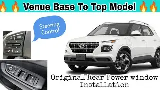 Hyundai Venue 2022 original Rear Power window installed ll Venue ORVM ll Sardana Car Decor #hisar