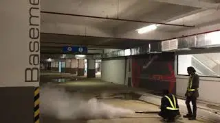 Real life smoke extraction system testing