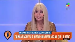 La angustia de Adriana Aguirre tras su accidente en el teatro