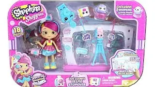 Shopkins Season 8 World Vacation Shoppies Doll Zoe Zoom's Selfie Stopover Unboxing Toy Review