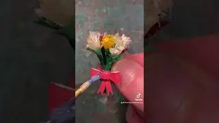 How to make a Miniature Flower Bouquet !! #youtubeshorts #shorts
