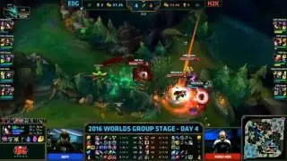 EDG vs H2K Highlights  - Group Stage D4 | Worlds 2016
