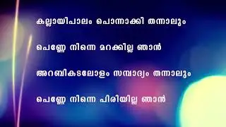 Kallayi palam ponnaki thannalum karoaka with lyrics