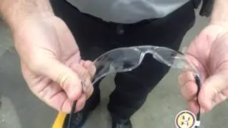 Extreme Test of Featherweight Safety Glasses