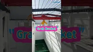 Double Girder Crane with Remote Control & Grab Bucket  #shorts