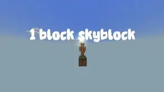 One block skyblock #minecraft 