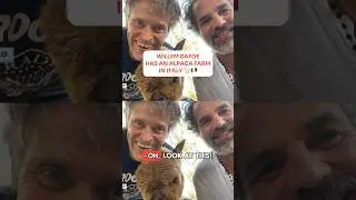 Willem Dafoe has an alpaca farm in Italy 🦙 🇮🇹
