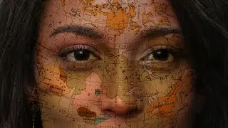 Map art effect in Photoshop double exposure #shorts #photoshop  #tips #tricks