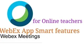 How to control meeting or online class  on WebEx app