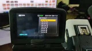 Sony MC 2500 Cammera change recording quality Setting