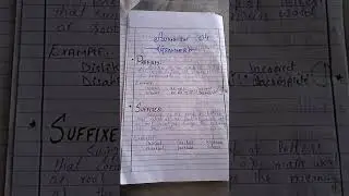 prefix and suffix