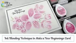 New Ink Blending Technique Using Eyeshadow Brushes with Memento And Delicata Inks