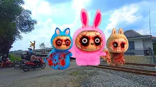 Kereta Api Pada Berubah Jadi Kikiko , Train Eater VS Kereta Labubu !!!
