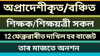 Non Provincial Teachers Hunger Strike, Assam Budget