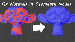 Fix Normals || Recalculate Normals In Blender Geometry Nodes