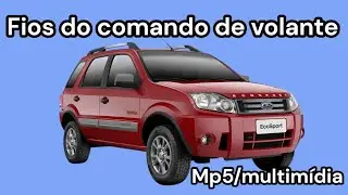 Ford Ecosport, fios do comando de volante para instalar multim&iacute;dia mp5 universal Android 