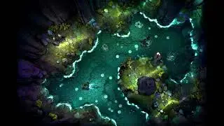 DnD compatible animated map _ Underwater Mystery Scene _ hex grid _ ambience for VTT
