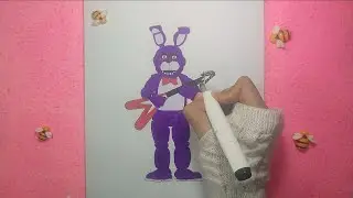 How To Draw Bonnie Five Nights at Freddy's Step by Step For Kids