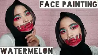 WATERMELON FACE PAINTING | FACE PAINTING SIMPLE