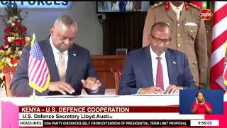 Kenya and U.S sign a Defence Cooperation Agreement
