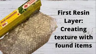 Resin Coasters with Visual Texture Video 4: First Resin Layer