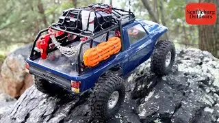 Traxxas TRX4 Sport pulling lines at Blooms Crossing