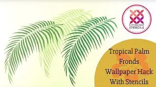 Palm Fronds, Palm Leaves Wallpaper Hack. Tropical Decor Made Easy
