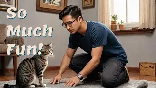 I Play With My Cat Every Morning Before I Go Work