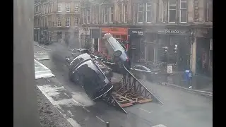 Spiderman Glasgow Car Flip