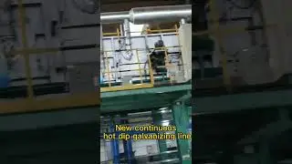Newly built continuous hot dip galvanizing line.