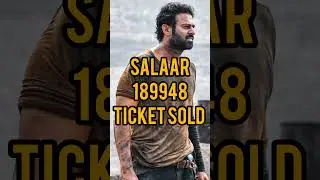 DUNKI VS SALAR TICKET SOLD #shorts #dunki #vs #salaar #prabhas #vs #srk