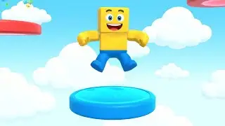 В Roblox забавно, что новичок поскользнулся на лобби 😂 | Детские песенки и колыбельные для малышей