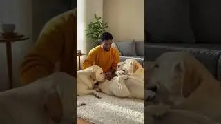 Baby&rsquo;s Bang Leaves Dogs Belly Up. One Baby, Steals The Show Instantly #cute #dogs #babies