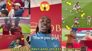 😲Arsenal Unseen & Funny Moments After Beating Leeds United | Eze and Fans Reactions After Full Time.