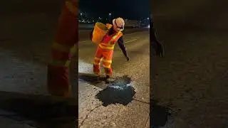 We stay up late to fix potholes on I-5 (behind the scenes of a 10-minute closure) #wsdot #workzone