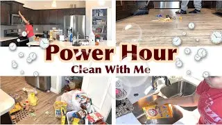 POWER HOUR 2021 | SPEED CLEANING MOTIVATION |CLEAN WITH ME MY MESSY HOUSE