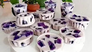 Con tan solo 2 ingredientes Postre super DELICIOSO , Para VENTA ||POSTRE FRIO SIN HORNO (GELATINA)
