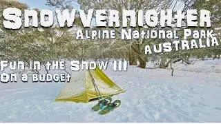 Testing lightweight camping gear for snow camping Alpine National Park Australia