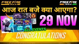 29 November 🔥 All Tonight Update 🤯  Upcoming Events | free fire ff new event update today free fire