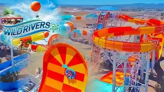 WILD RIVERS IRVINE OPENING DAY JULY 10 2022 🤩 INSANE ROLLER COASTER WATER SLIDES!!!